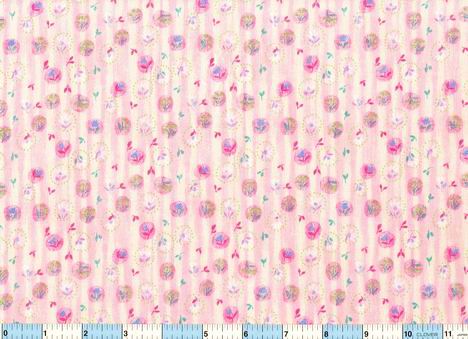 Pink Floral Stripe